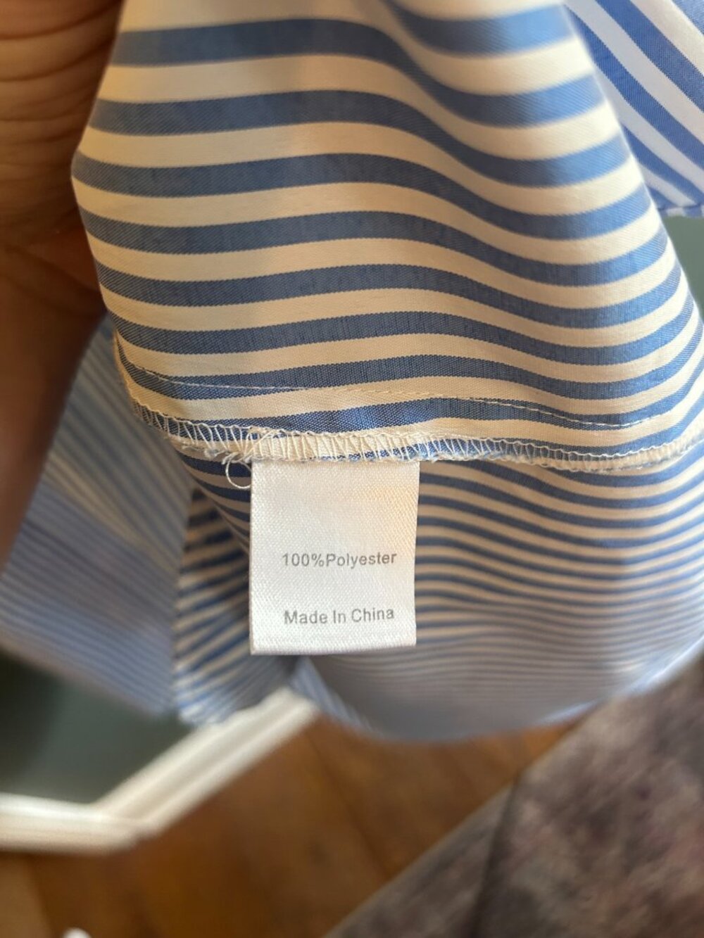 Tuckernuck Blue Stripe Royal Shirt Dress - Picture 8 of 9